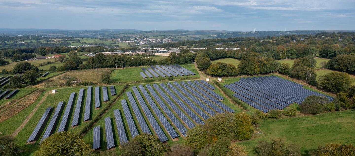 Solar Farm near town