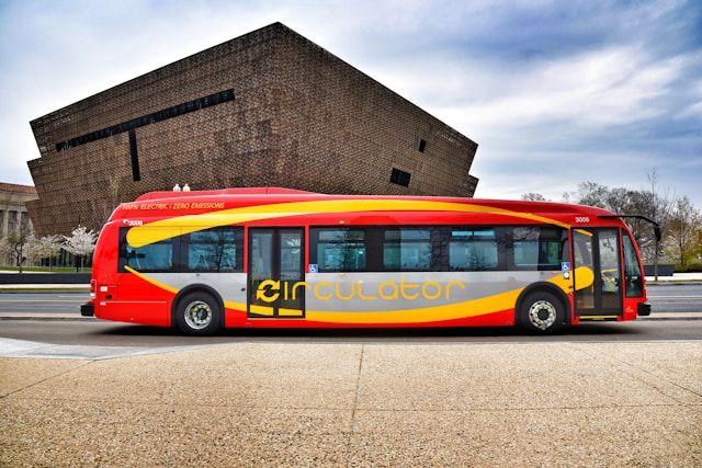 DC Circulator, Washington DC first electric passenger bus for the Department of Transportation (DDOT)