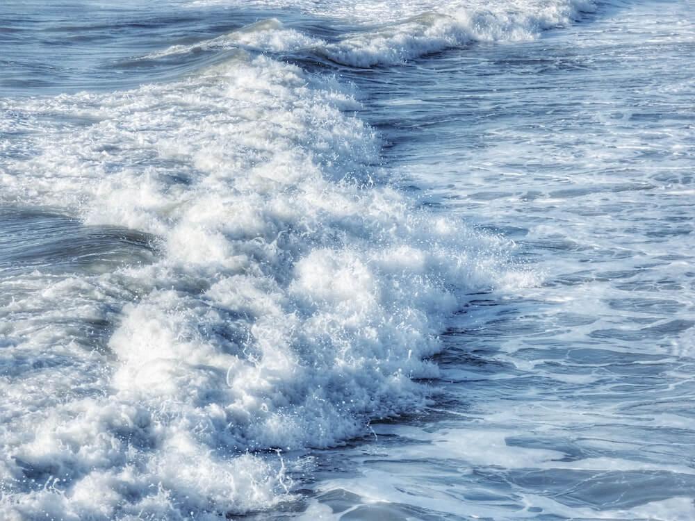 Ocean waves.