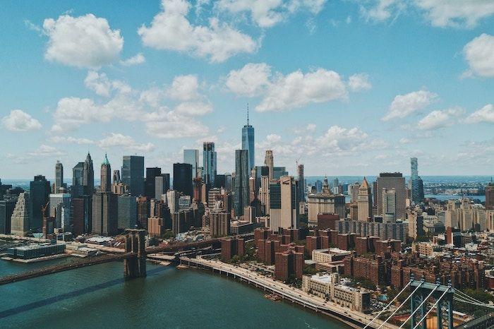 Manhattan skyline in New York