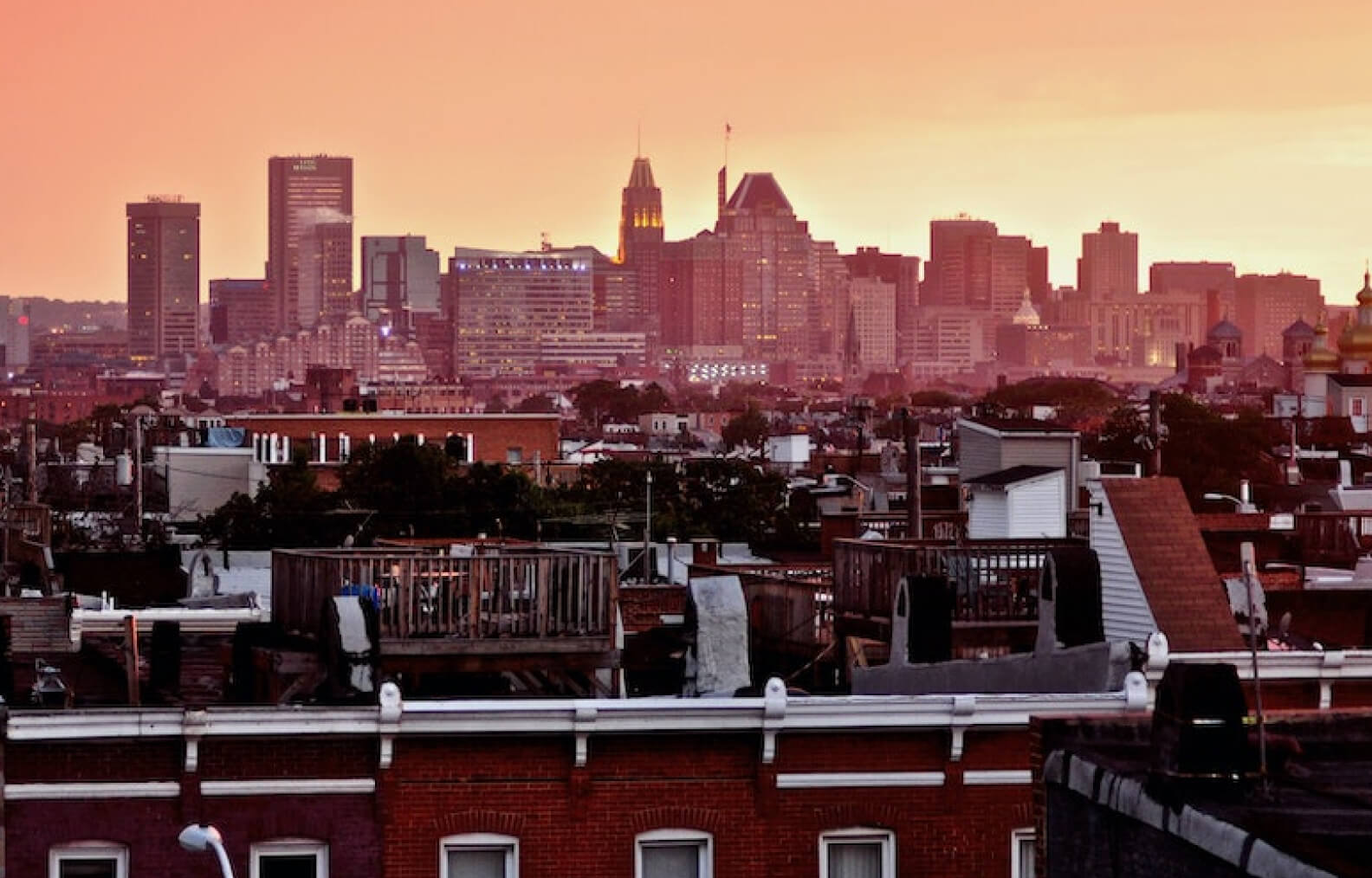 baltimore-maryland-skyline-sun-rising